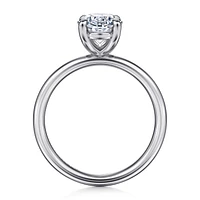 Gabriel & Co 10.5X7 Engagement Ring 14K White Gold Contemporary ER16571O8W4JJJ
