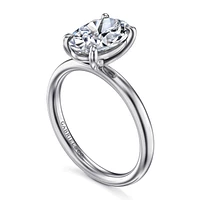 Gabriel & Co 10.5X7 Engagement Ring 14K White Gold Contemporary ER16571O8W4JJJ