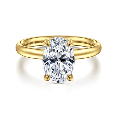 Gabriel & Co 10.5X7 Engagement Ring 14K Yellow Gold Contemporary ER16571O8Y4JJJ