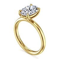 Gabriel & Co 10.5X7 Engagement Ring 14K Yellow Gold Contemporary ER16571O8Y4JJJ
