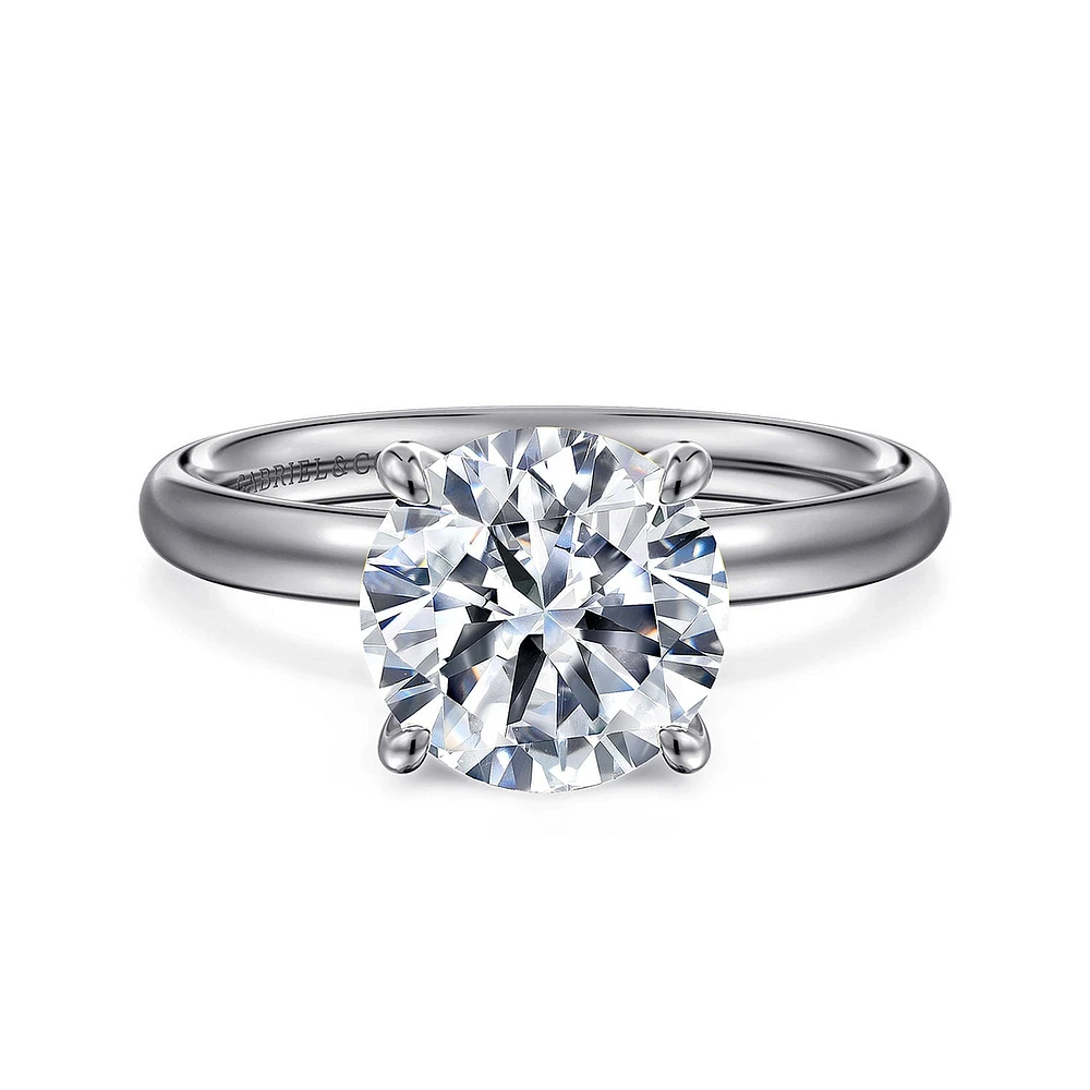 Gabriel & Co 8.5 Engagement Ring 14K White Gold Contemporary ER16571R10W4JJJ