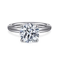 Gabriel & Co 8.5 Engagement Ring 14K White Gold Contemporary ER16571R10W4JJJ