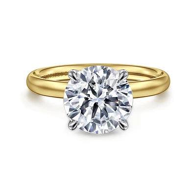 Gabriel & Co 9 Engagement Ring 14K Gold Contemporary ER16571R12M4JJJ