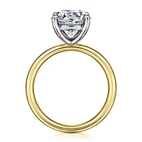 Gabriel & Co 9 Engagement Ring 14K Gold Contemporary ER16571R12M4JJJ