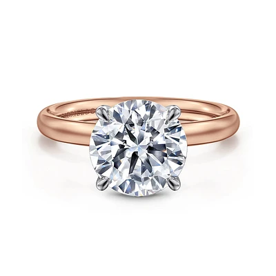 Gabriel & Co 9 Engagement Ring 14K Two-Tone Gold Contemporary ER16571R12T4JJJ