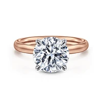 Gabriel & Co 9 Engagement Ring 14K Two-Tone Gold Contemporary ER16571R12T4JJJ