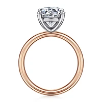 Gabriel & Co 9 Engagement Ring 14K Two-Tone Gold Contemporary ER16571R12T4JJJ