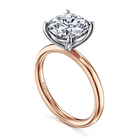 Gabriel & Co 9 Engagement Ring 14K Two-Tone Gold Contemporary ER16571R12T4JJJ
