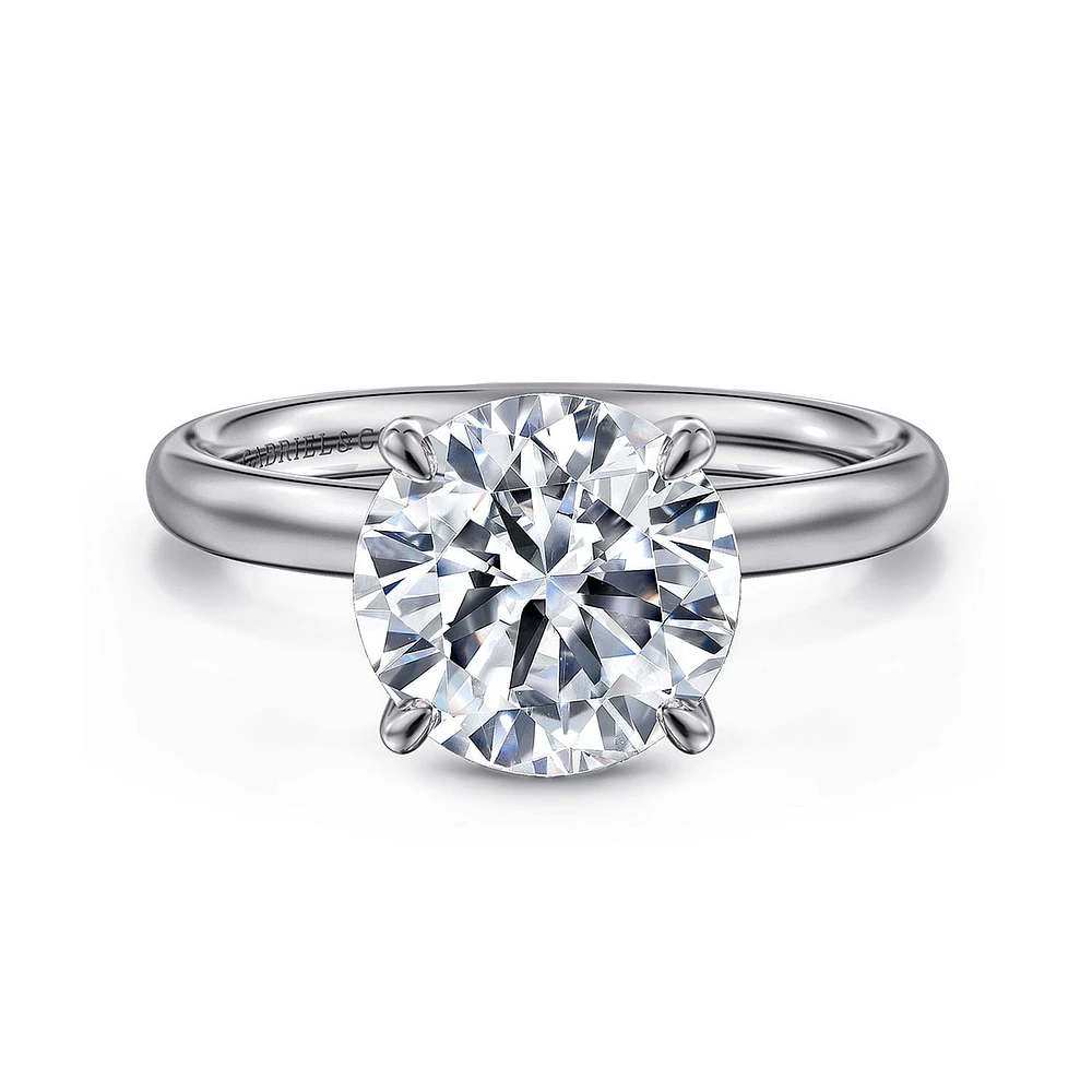 Gabriel & Co 9 Engagement Ring 14K White Gold Contemporary ER16571R12W4JJJ