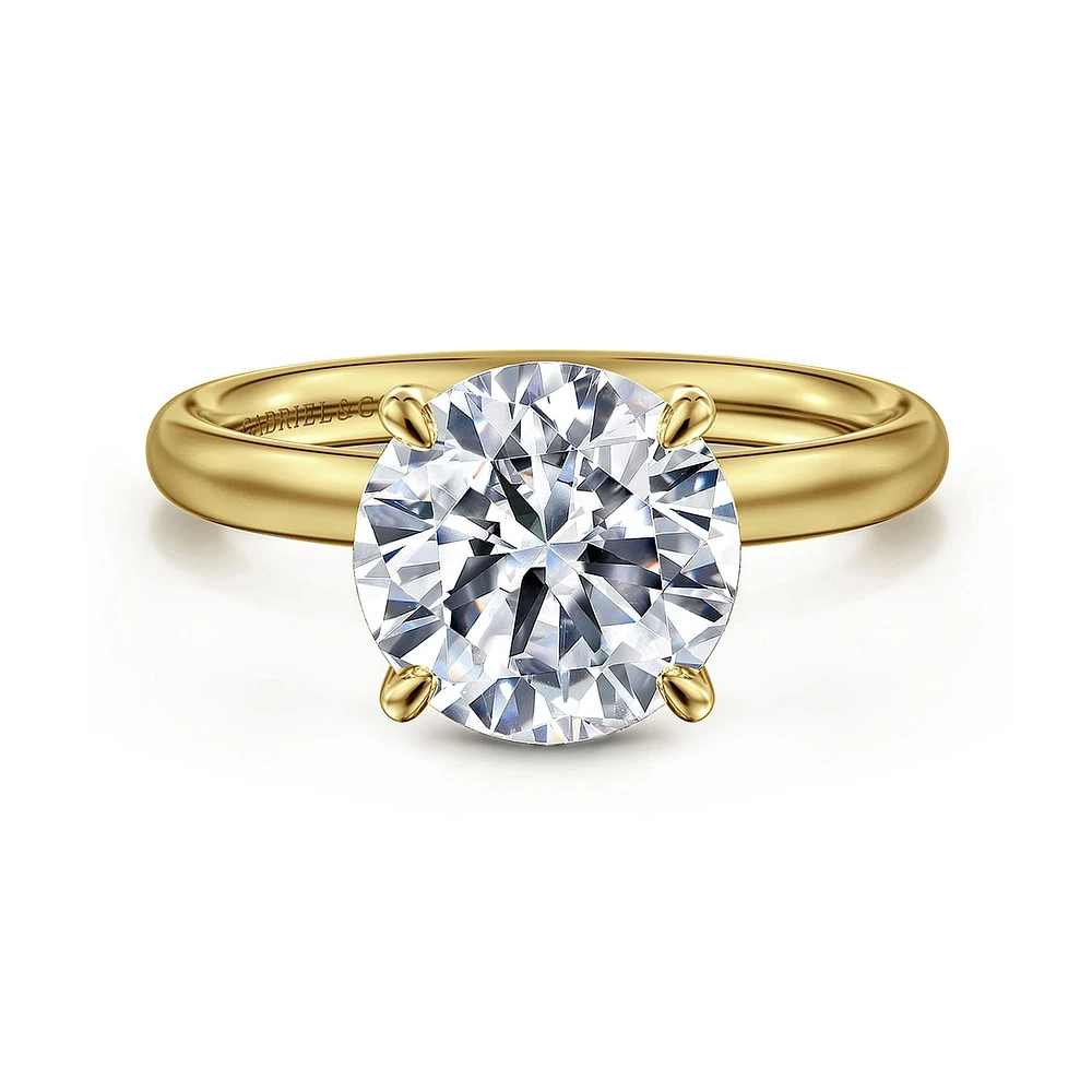 Gabriel & Co 9 Engagement Ring 14K Yellow Gold Contemporary ER16571R12Y4JJJ