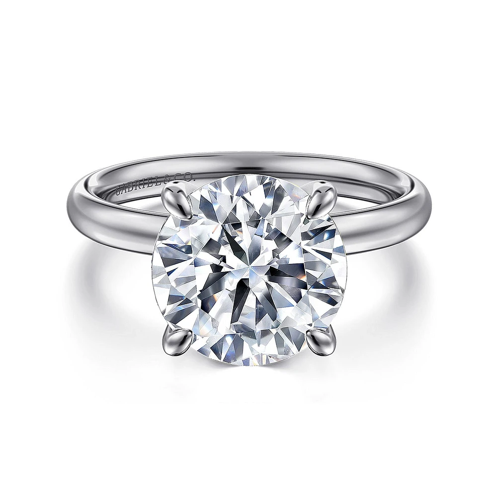 Gabriel & Co 10 Engagement Ring 14K White Gold Contemporary ER16571R16W4JJJ