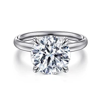 Gabriel & Co 10 Engagement Ring 14K White Gold Contemporary ER16571R16W4JJJ