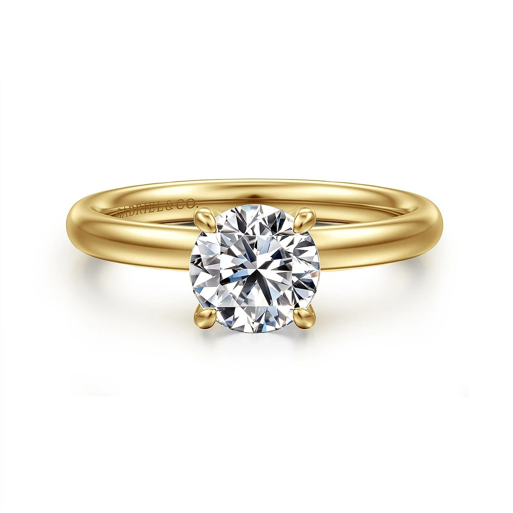 Gabriel & Co 6.5 Engagement Ring 14K Yellow Gold Contemporary ER16571R4Y4JJJ