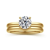 Gabriel & Co 6.5 Engagement Ring 14K Yellow Gold Contemporary ER16571R4Y4JJJ