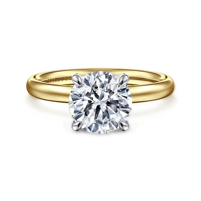 Gabriel & Co 8 Engagement Ring 14K Gold Contemporary ER16571R8M4JJJ
