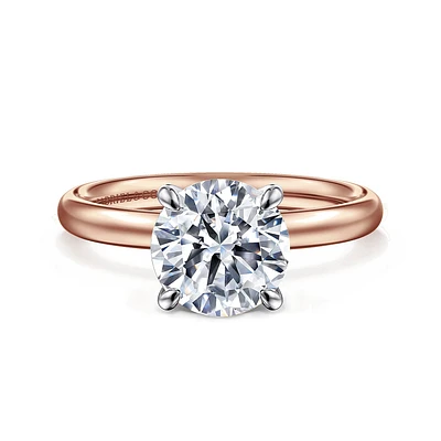 Gabriel & Co 8 Engagement Ring 14K Two-Tone Gold Contemporary ER16571R8T4JJJ