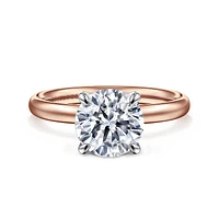 Gabriel & Co 8 Engagement Ring 14K Two-Tone Gold Contemporary ER16571R8T4JJJ