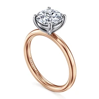 Gabriel & Co 8 Engagement Ring 14K Two-Tone Gold Contemporary ER16571R8T4JJJ