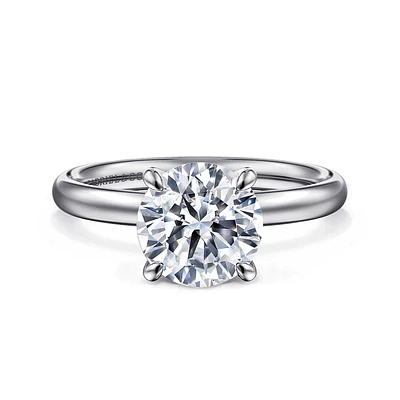 Gabriel & Co 8 Engagement Ring 14K White Gold Contemporary ER16571R8W4JJJ
