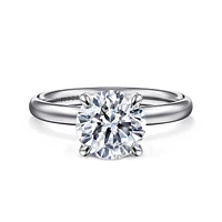 Gabriel & Co 8 Engagement Ring 14K White Gold Contemporary ER16571R8W4JJJ