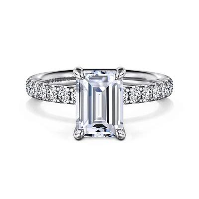 Gabriel & Co 8.5X6 Engagement Ring 14K White Gold Contemporary ER16572E8W44JJ