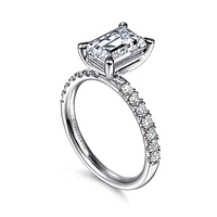 Gabriel & Co 8.5X6 Engagement Ring 14K White Gold Contemporary ER16572E8W44JJ