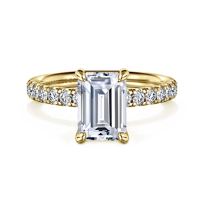 Gabriel & Co 8.5X6 Engagement Ring 14K Yellow Gold Contemporary ER16572E8Y44JJ