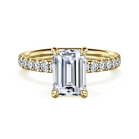 Gabriel & Co 8.5X6 Engagement Ring 14K Yellow Gold Contemporary ER16572E8Y44JJ
