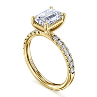 Gabriel & Co 8.5X6 Engagement Ring 14K Yellow Gold Contemporary ER16572E8Y44JJ