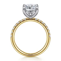 Gabriel & Co 9.5X7.5 Engagement Ring 14K Gold Contemporary ER16572G12M44JJ