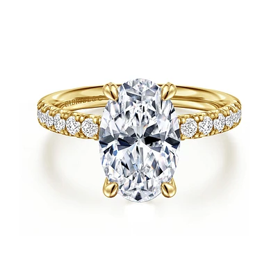 Gabriel & Co 11.5X7.5 Engagement Ring 14K Yellow Gold Contemporary ER16572O12Y44JJ