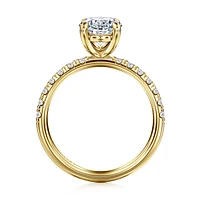 Gabriel & Co 11.5X7.5 Engagement Ring 14K Yellow Gold Contemporary ER16572O12Y44JJ