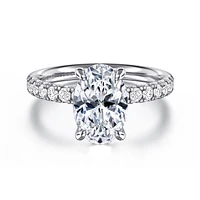 Gabriel & Co 10.5X7 Engagement Ring 14K White Gold Contemporary ER16572O8W44JJ