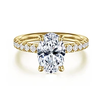 Gabriel & Co 10.5X7 Engagement Ring 14K Yellow Gold Contemporary ER16572O8Y44JJ