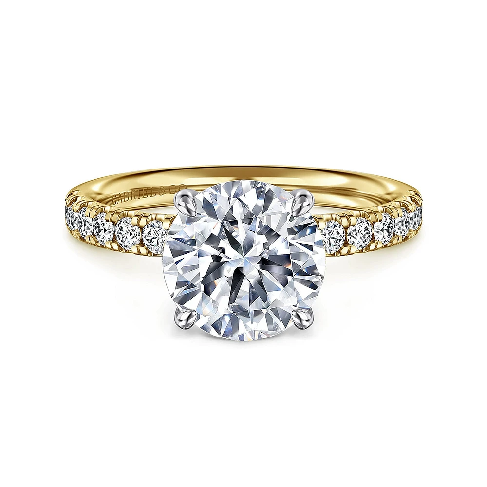 Gabriel & Co 8.5 Engagement Ring 14K Gold Contemporary ER16572R10M44JJ