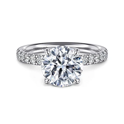 Gabriel & Co 8.5 Engagement Ring 14K White Gold Contemporary ER16572R10W44JJ