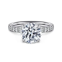 Gabriel & Co 8.5 Engagement Ring 14K White Gold Contemporary ER16572R10W44JJ