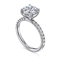 Gabriel & Co 8.5 Engagement Ring 14K White Gold Contemporary ER16572R10W44JJ