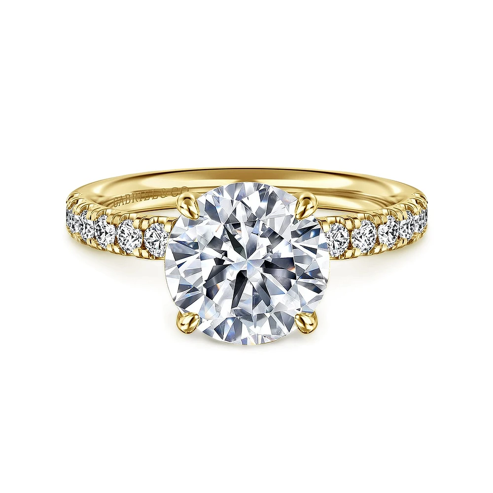Gabriel & Co 8.5 Engagement Ring 14K Yellow Gold Contemporary ER16572R10Y44JJ