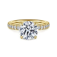 Gabriel & Co 8.5 Engagement Ring 14K Yellow Gold Contemporary ER16572R10Y44JJ