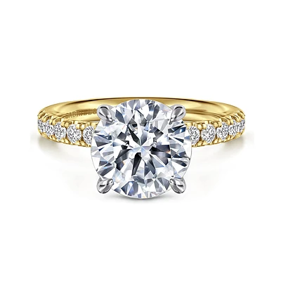 Gabriel & Co 9 Engagement Ring 14K Gold Contemporary ER16572R12M44JJ