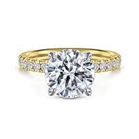 Gabriel & Co 9 Engagement Ring 14K Gold Contemporary ER16572R12M44JJ