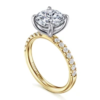 Gabriel & Co 9 Engagement Ring 14K Gold Contemporary ER16572R12M44JJ