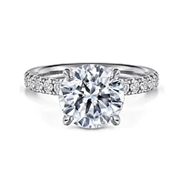 Gabriel & Co 9 Engagement Ring 14K White Gold Contemporary ER16572R12W44JJ