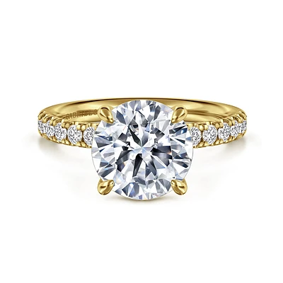 Gabriel & Co 9 Engagement Ring 14K Yellow Gold Contemporary ER16572R12Y44JJ
