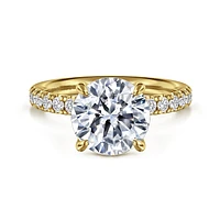 Gabriel & Co 9 Engagement Ring 14K Yellow Gold Contemporary ER16572R12Y44JJ