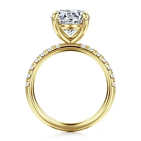 Gabriel & Co 9 Engagement Ring 14K Yellow Gold Contemporary ER16572R12Y44JJ