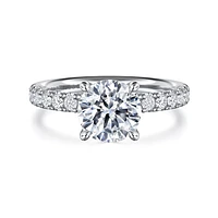 Gabriel & Co 7.4 Engagement Ring 14K White Gold Contemporary ER16572R6W44JJ