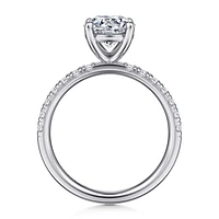 Gabriel & Co 7.4 Engagement Ring 14K White Gold Contemporary ER16572R6W44JJ