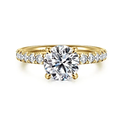 Gabriel & Co 7.4 Engagement Ring 14K Yellow Gold Contemporary ER16572R6Y44JJ